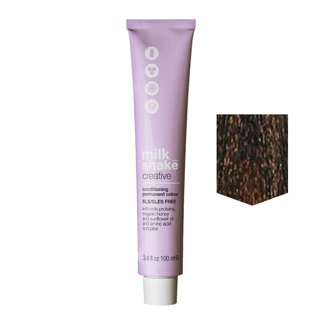 MILKSHAKE | Creative Color Permanent cream hair Color - 6AG Dark golden ash blonde