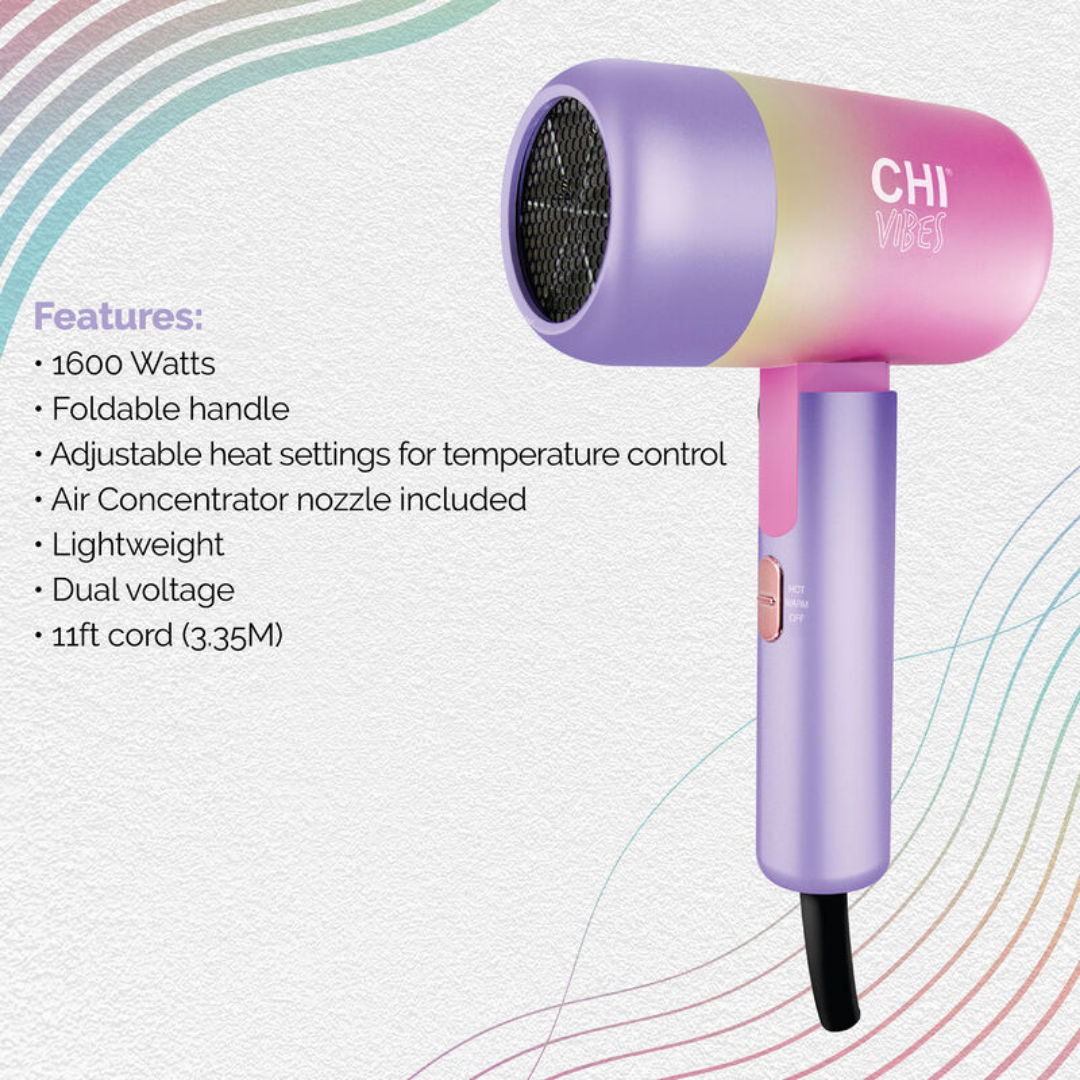 CHI | Vibes "So Smooth" Compact Hair Dryer