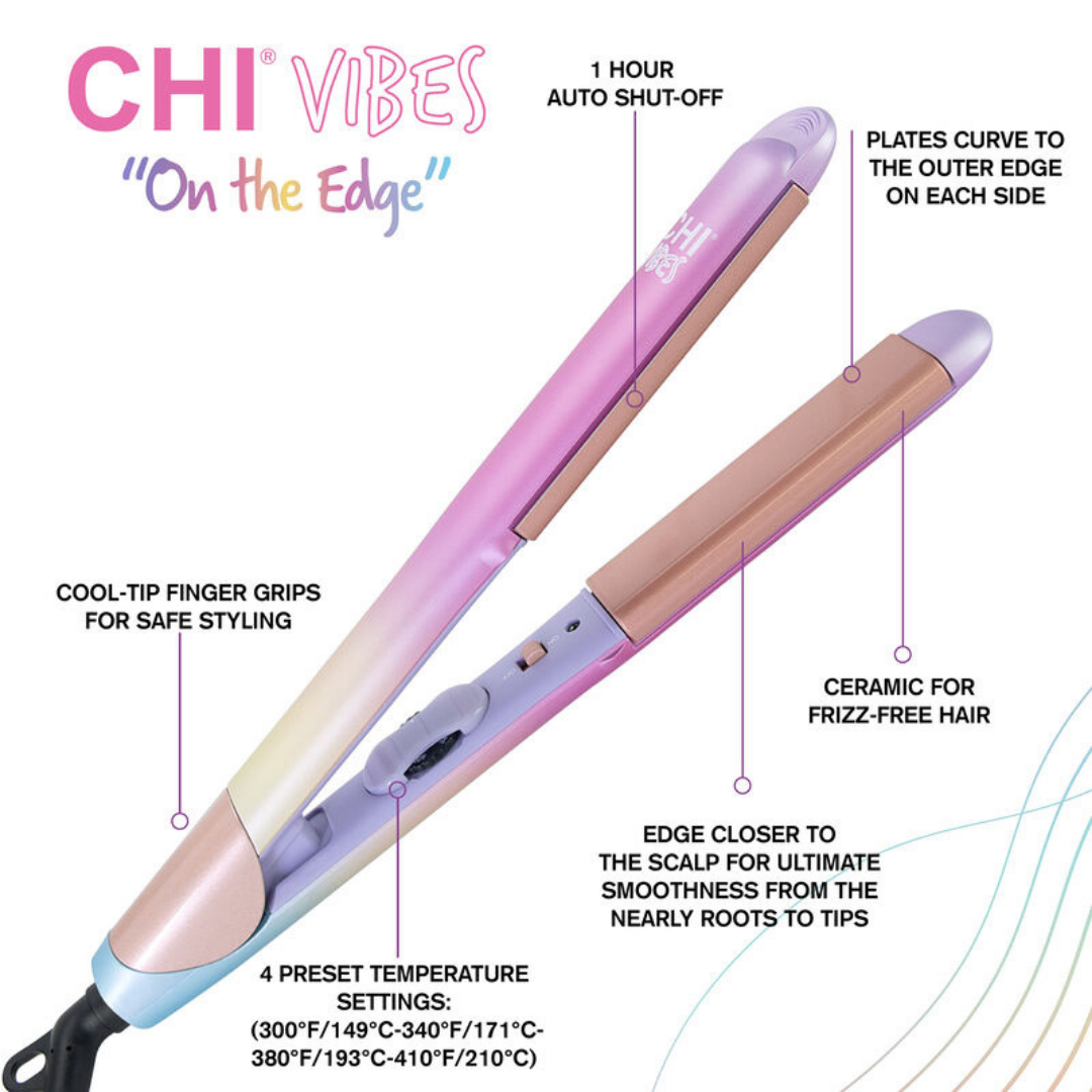 CHI | Vibes "On The Edge" 1 Inch Curved Hairstyling Iron