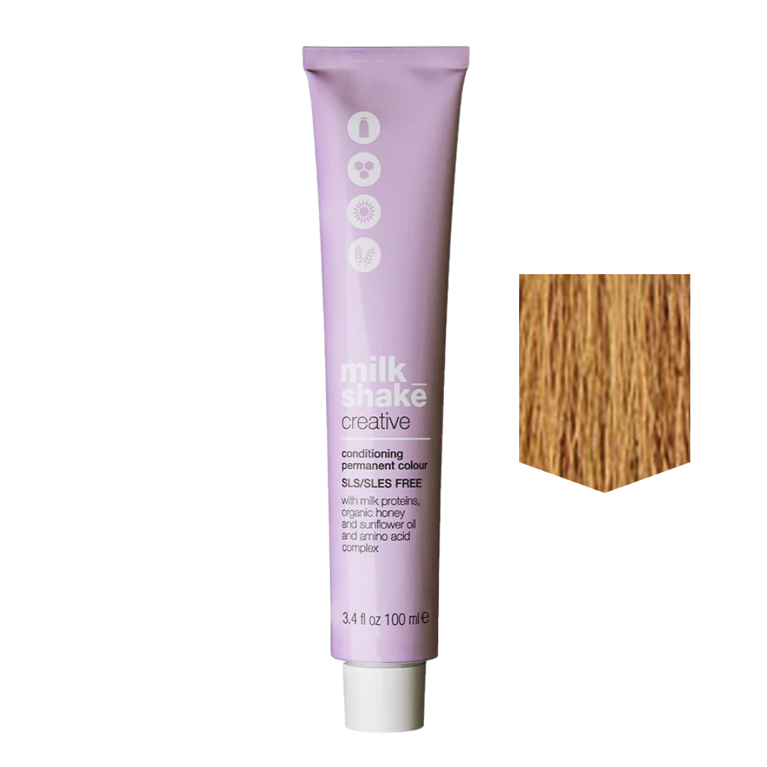 MILKSHAKE | Creative Color Permanent cream hair Color - 7GAC Medium Golden Ash Copper Blonde