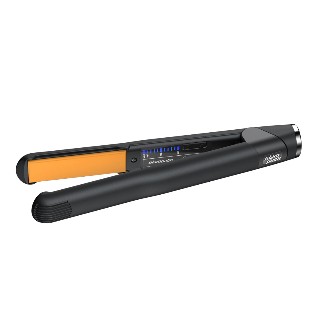 GlamPalm | Simple Touch Ceramic Hair Styling Flat Iron, 1 Inch
