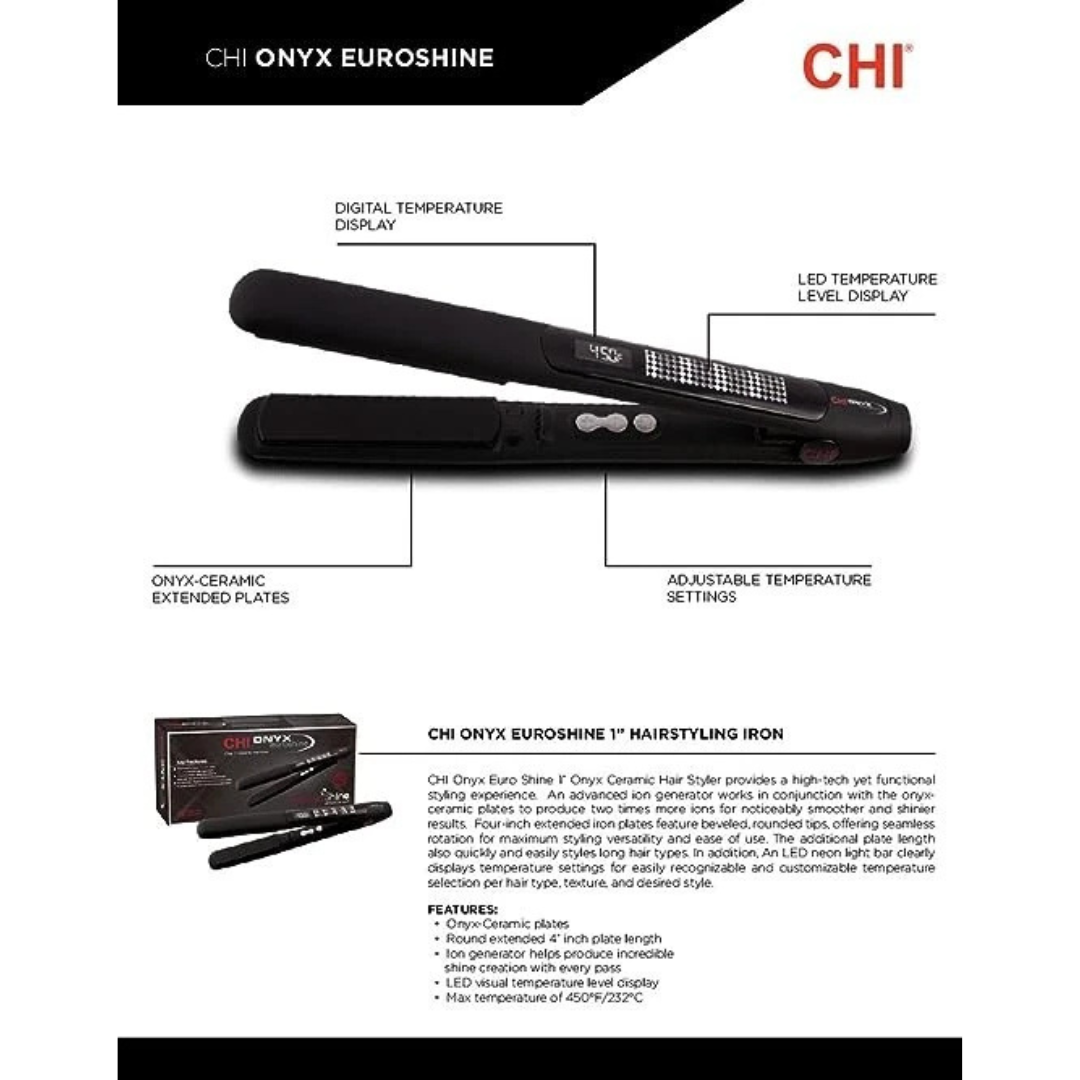 Farouk | CHI Onyx Euro Shine Ceramic Hair Styler 1" model # GF1431