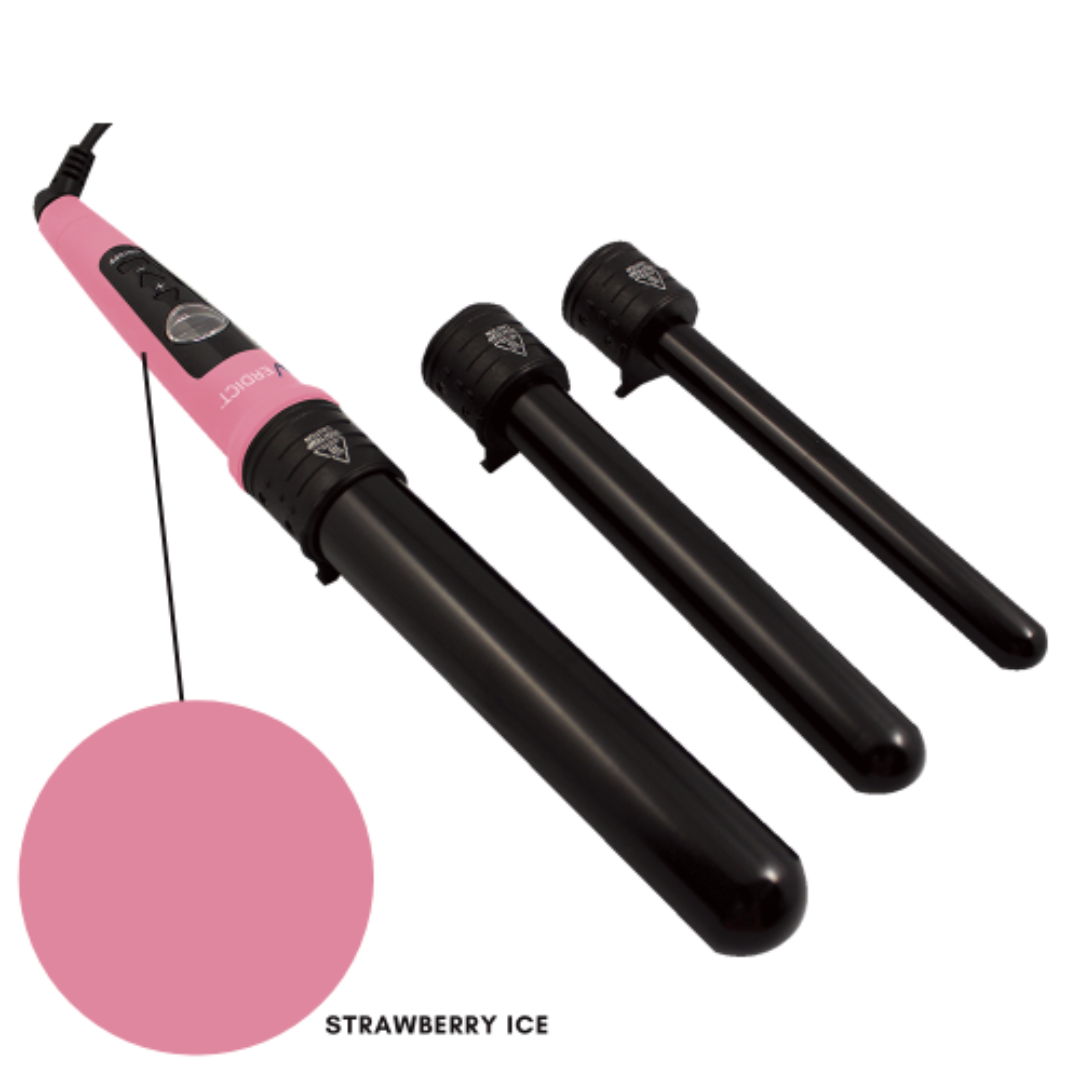 Verdict | V-3×1 Professional Curling Iron Triple Barrel Ceramic Strawberry Ice