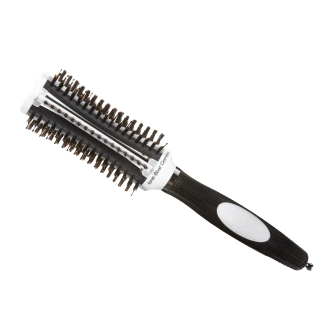 Olivia Garden | ThermoActive Ionic Boar Combo Vented Round 3 Brush Bag Set