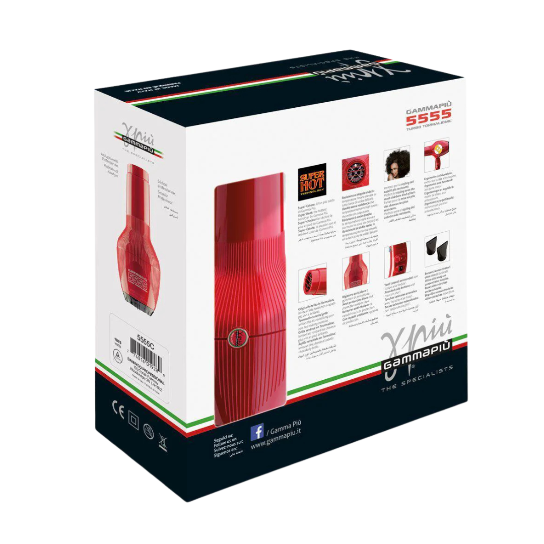 Gammapiù | The Hottest Hair Dryer, With Tourmaline Coated Grill