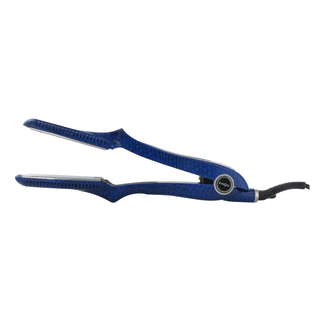 Croc | Croc-Skin Blue Flat Iron