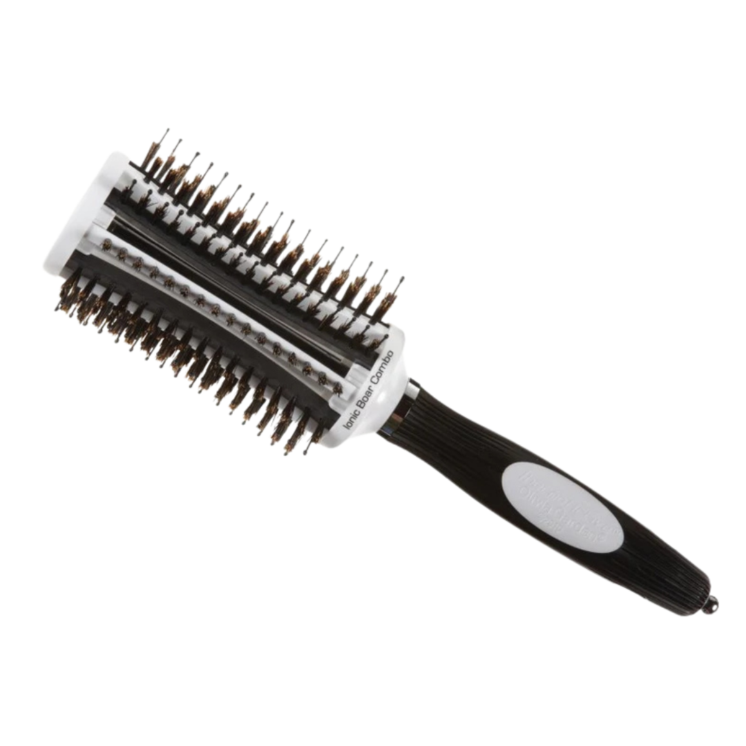 Olivia Garden | ThermoActive Ionic Boar Combo Vented Round 3 Brush Bag Set