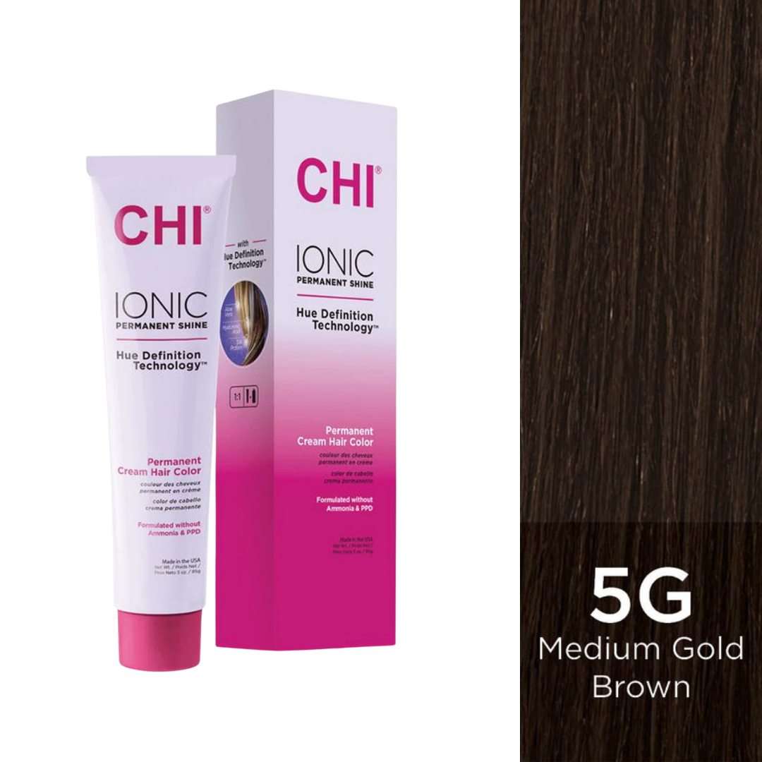 CHI | Ionic Dye 5G Medium Gold Brown Hair Color