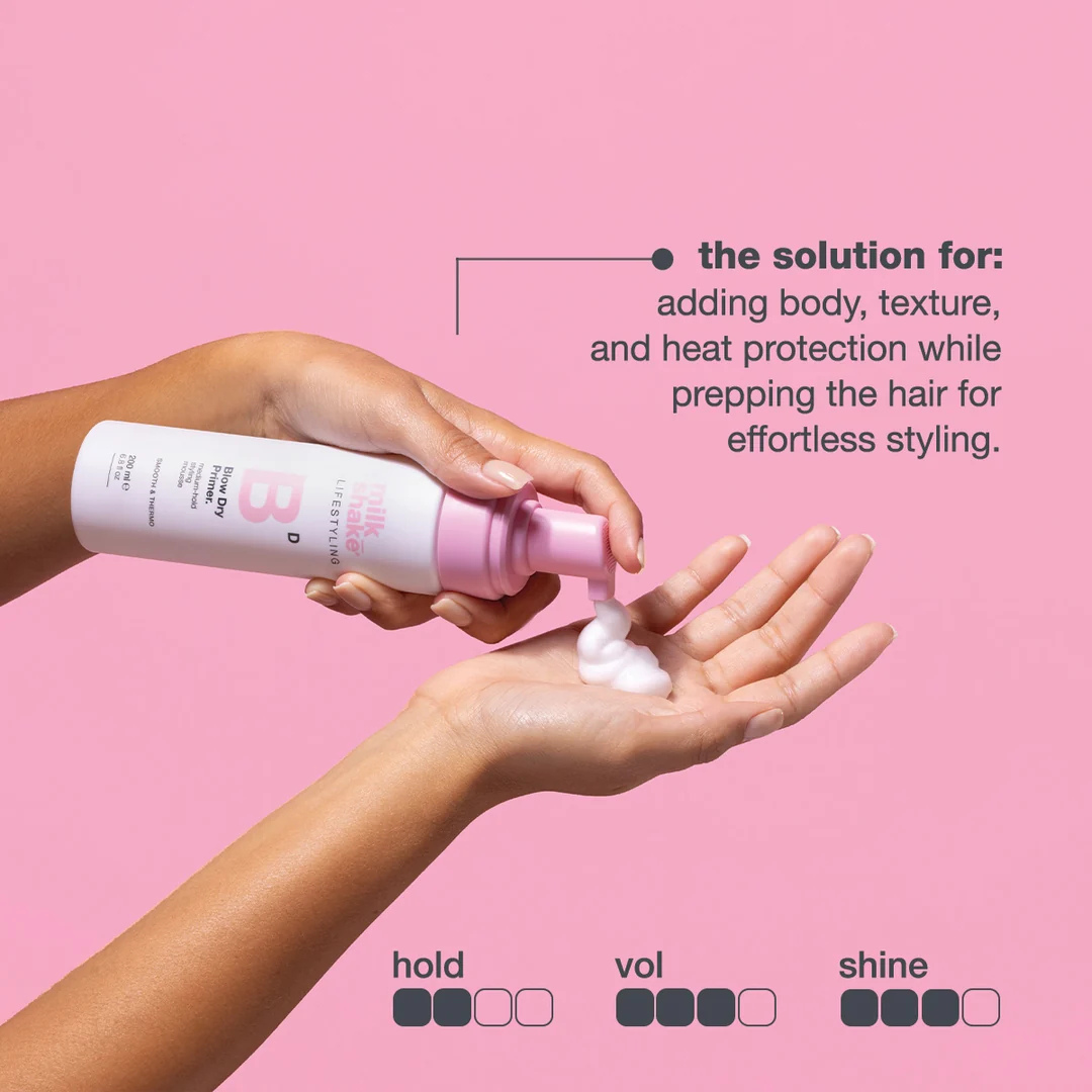 MILKSHAKE | Lifestyle Pre-blow-dry hair mousse with medium hold