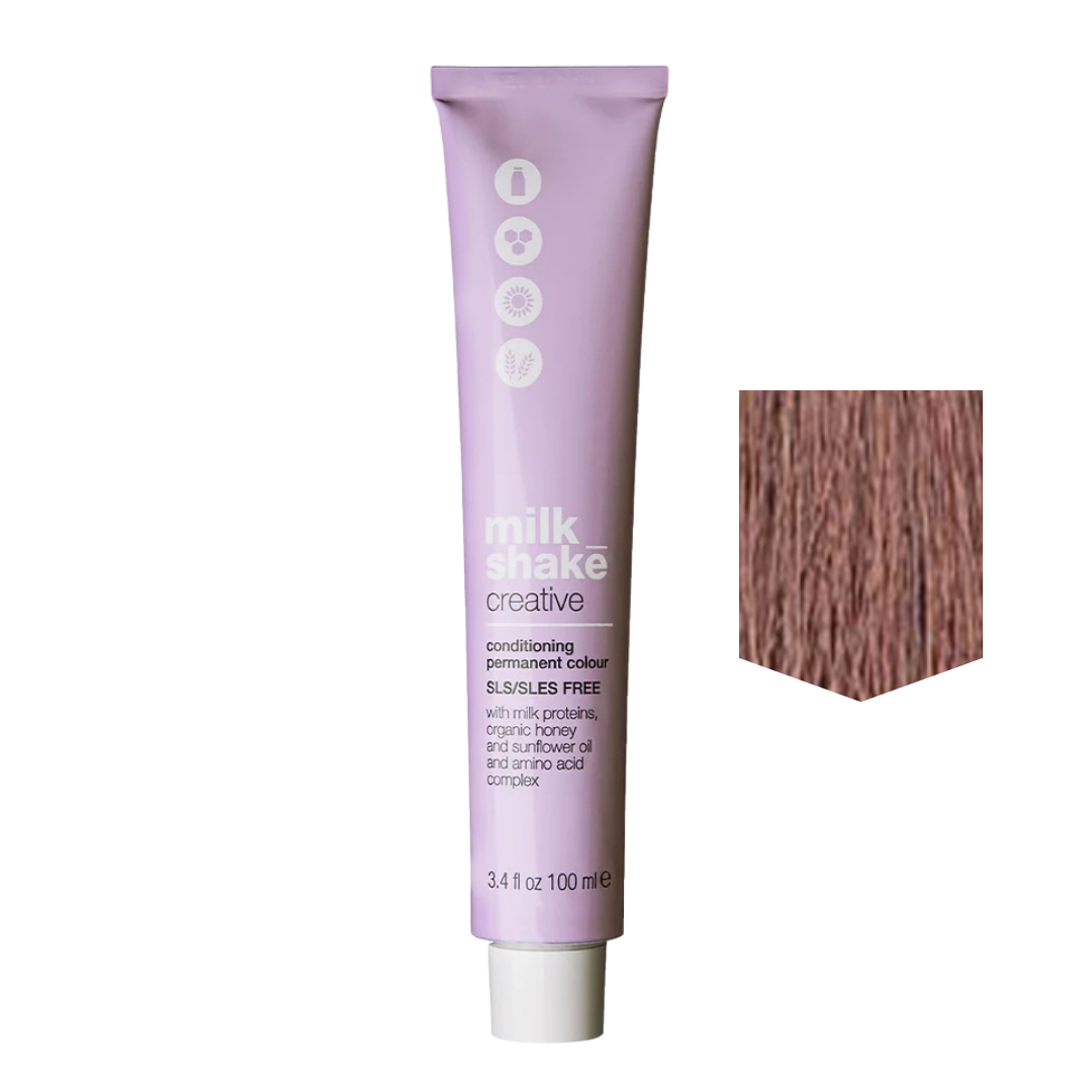 MILKSHAKE | Creative Color Permanent cream hair Color - 6AM Dark Ash Mahogany Blonde