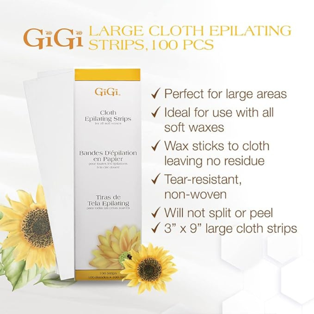 Gigi | Epilating Strips Large Cloth 100pk
