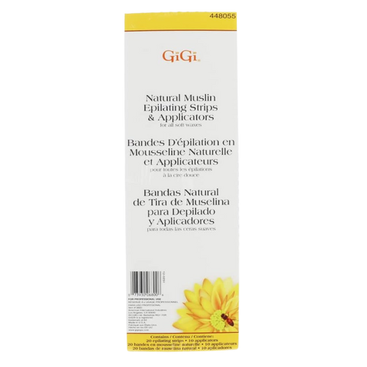 Gigi | Muslin & Spatulas Combo epilating strips & applicators item # 0680