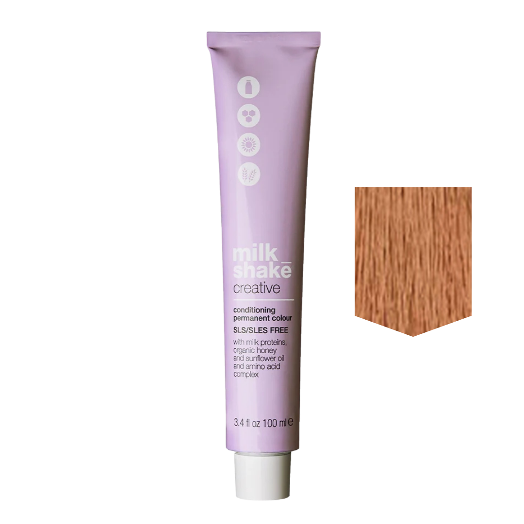 MILKSHAKE | Creative Color Permanent cream hair Color - 7CGA Medium Copper Golden Ash Blonde