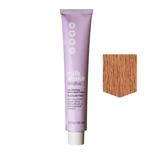 MILKSHAKE | Creative Color Permanent cream hair Color - 7CGA Medium Copper Golden Ash Blonde