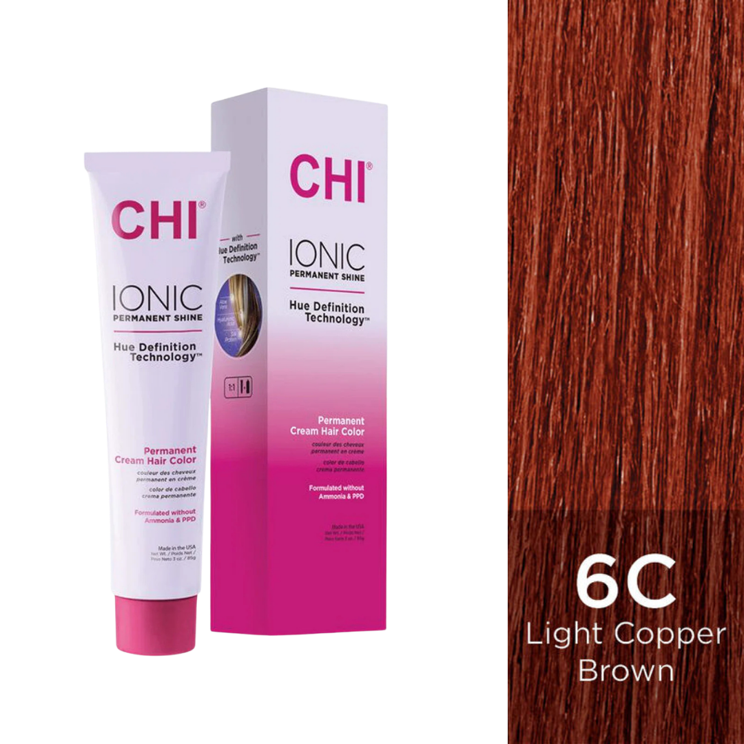 CHI | Ionic Dye 6C Light Copper Brown Hair Color