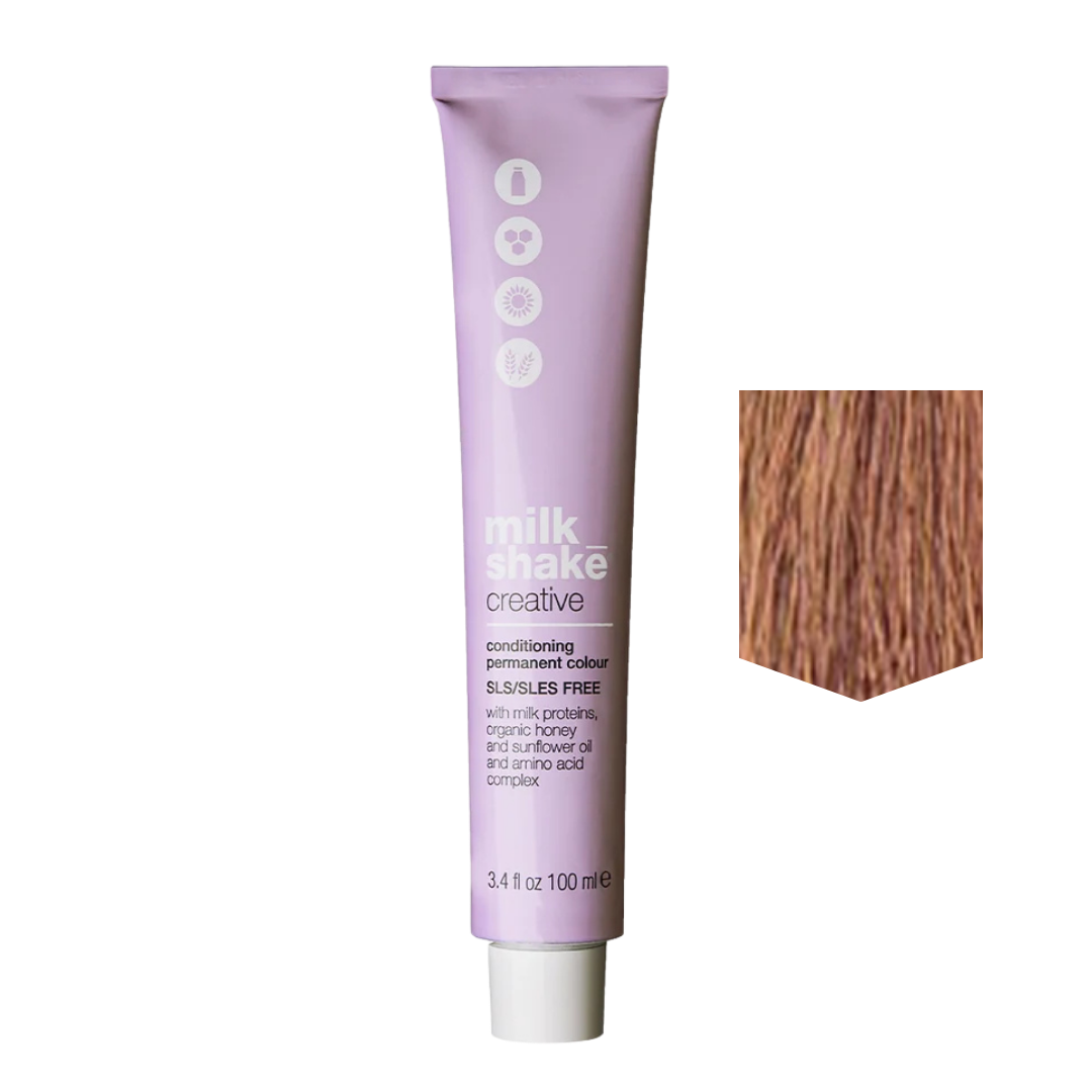 MILKSHAKE | Creative Color Permanent cream hair Color - 6CGA Dark Copper Golden Ash Blonde
